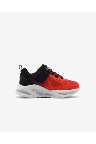 Skechers Skechers Meteor-lights - Krendox Küçük Erkek Çocuk Kırmızı Işıklı Spor Ayakkabı 401495n Rdbk Kırmızı