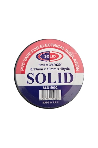 Solid Elektrik Bandı Siyah 2adet