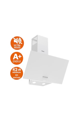 Afm Tech & Ferre FM7701 + FM2201 + D087-SA Alfa Sessiz Turbo Dijital Beyaz Ankastre Set