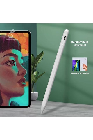 Teknocep Pencil 16 Active Stylus İpad Uyumlu Dokunmatik Kalem-beyaz
