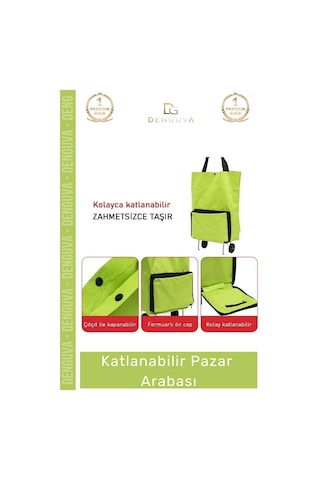 Pazararabası Pratik Kolay Kurulum Katlanabilir Piknik Kamp Deniz Balık Çarşı Market Pazar Arabası