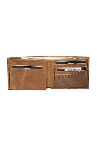 Derije Hakiki Deri Taba Tiguan Crazy Erkek Cüzdanı T1827 Çok Renkli