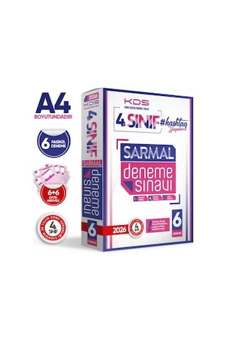 2026 4.sınıf #Hashtag Kazanım Değerlendirme Sınavı 6lı Sarmal Deneme Paketi Türkiye Geneli