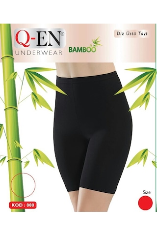 Q-En Bayan Bambu Diz Üstü Tayt 800
