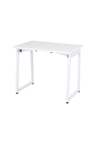 Vilinze Biga Sabit Mdf Metal Ayak Çalışma Ofis Masası - 60x90 Cm Beyaz