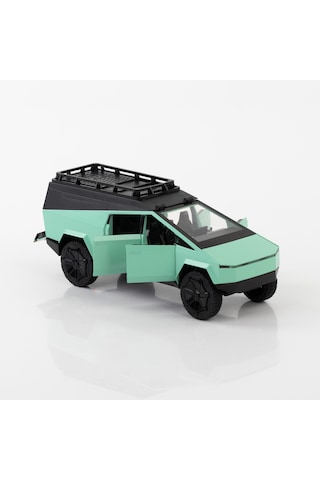 1:24 Ölçek 4 Kapısı Kaput Ve Kasası Açılan Metal Model Araba Yeşil