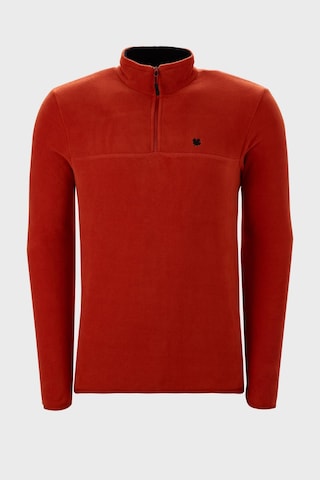 Buratti Slim Fit Anti-Pilling Tüylenme Yapmayan Bato Yaka Kışlık Şardonlu Erkek Polar 5906001 Orange