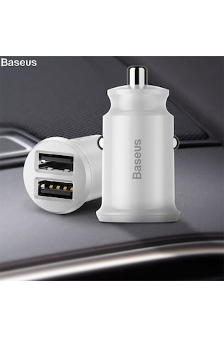 Baseus Ccall-ml02 Mini Dual Usb 3.1a Max Çıkışlı Hızlı Araç Şarj