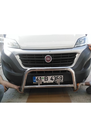 Peugeot Boxer, Citroën Jumper, Fiat Ducato 2006-2025 Önkoruma - Ara Borulu - Kartersiz - Barred A