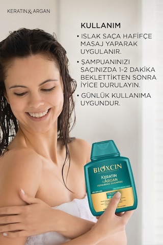 Bioxcin Keratin & Argan Onarıcı Şampuan 300 ml - Yıpranmış Ve Hasar Görmüş Saçlar 2 Li Avantaj Set