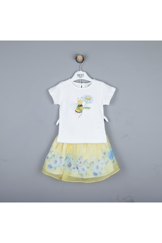 Xo Kids P-003316 Bes 2393 Kız Takım 6-18 Ay Ekru
