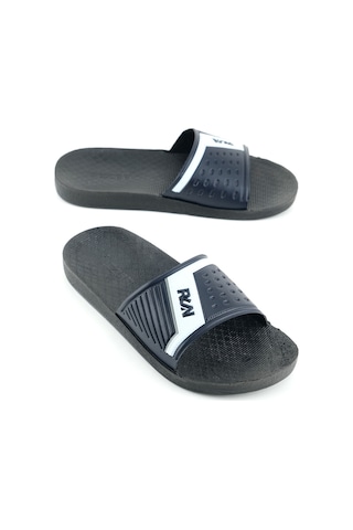 Gezer Erkek Yazlık Pu Taban Suni Deri Islak Zemine Uygun Ev Bahçe Havuz Plaj Terlik Lacivert