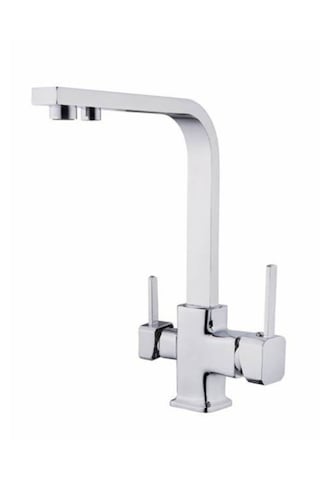 Faumix Kr2109 Krom Renkli Arıtmalı 3 Yollu Mutfak Bataryası
