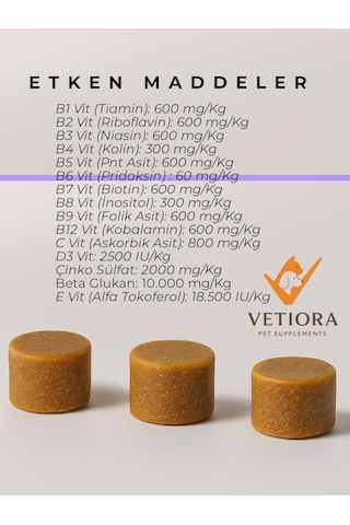 Vetiora Köpekler İçin Sindirim Ve Bağışıklık Sistemi Güçlendirici Immune Ödül Maması Formunda, 150 Gr