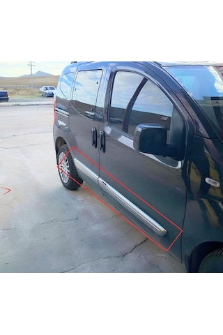 Ebal Otomotiv Fiat Fiorino Krom Yan Kapı Çıtası 4 Kapı 2008 Üzeri P. Çelik