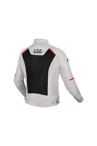 Ls2 Breeze Yazlık Fileli Mont Gri-siyah-kırmızı