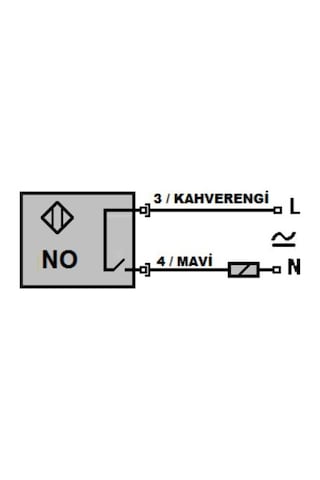 Biltec Btc-072r-3m ,kübik/5mm Ac/dc-no 2-kablo Piston Sensör