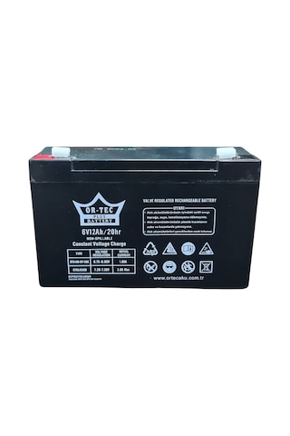 Ortec 6V 12 Ah Akülü Araba Aküsü 2025 Üretim