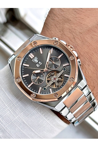 Tı-610f Tıger Çelik Erkek Saati Gümüş - Rose Gold