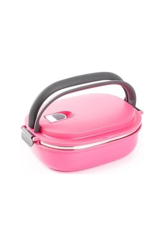 Tantitoni Tedemeı Paslanmaz Çelik Dikdörtgen Yemek Taşıma Kabı 900ml Beyaz