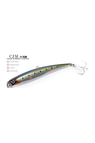 Molix Casting Jig Minnow 115 - 11.5 Cm. Sahte Balık, -249 Spring