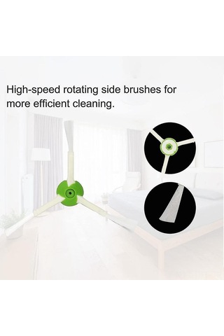 Dofolink Irobot Roomba I/j/e Serisi Süpürge Aksesuar Seti - 2 Çift Rulo Fırça, 8 Yan Fırça, 8 Hepa Filtre, 4 Çanta, Temizlik Fırçası Ve Tornavida İle Yüksek Verimli Filtreleme Teknolojisi