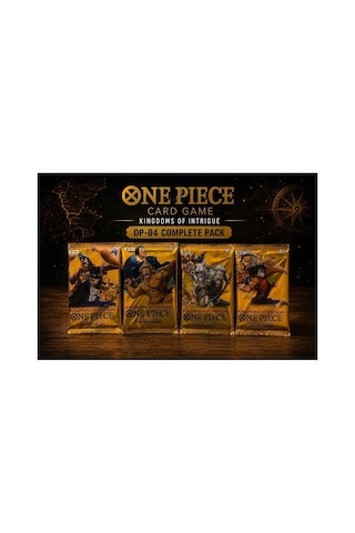 Cantex Tech One Piece Card Game Booster 4 Yellow Pack 4 Paket Trading Cards - 40 Kart