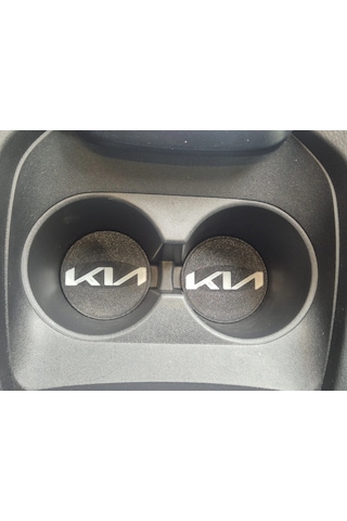 Kia Araç Bardaklık Altlığı , Kia Şişe Ve Bardak Altlığı, Kia Logolu Oto Bardaklık Altlığı