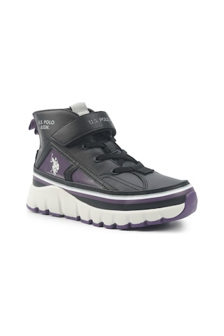 U.s. Polo Assn. Keltes Jr 5pr Siyah Kız Çocuk High Sneaker 000000000102027888 Siyah-mor
