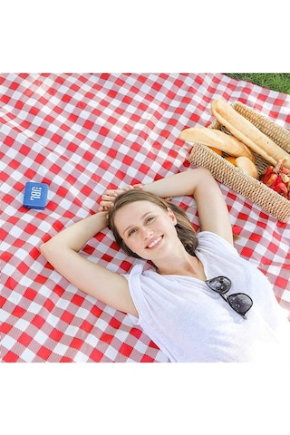 Piknik Örtüsü, Masa Örtüsü,50-200 Cm Kırmızı 7 Kırmızı Beyaz