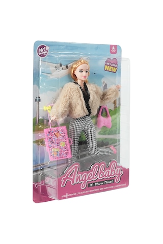 Bıgtree Angelbaby Seyahat Bebekleri Kareli Pantolonlu