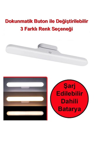 Greentech Usb Şarjlı 3 Renk Işıklı Led Aydınlatma / GT-CL03-3 Adet