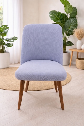 Oval Sandalye Kılıfı Büyük Oval Mutfak Sandalye Kılıfı Likralı Yıkanabilir Streç Lastikli 1 Adet Gri