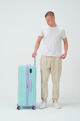 Keo-plus Turkuaz-lila Büyük Boy Silikon Kırılmaz Pp Valiz Turkuaz - Mor