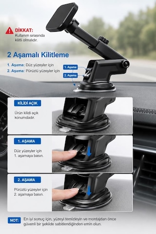 Araç İçi Telefon Tutucu Çok Amaçlı Magnetic Car Holder Jx-005 Siyah