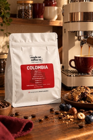 Kolombiya Huila Filtre Ve Espresso Kahve 200 Gr %100 Arabica Yıkanmış - Espresso Makinesi İçin Öğütülmüş