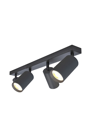 Rıolight Modern Siyah Salon,mutfak,giyinme Odası,cafeler İçin Metal 4lü Spot Avize Ampul Dahil
