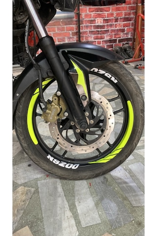 Yeni Özel Motosiklet Jant Şeridi Pulsar Yeni Özel Motosiklet Jant Şeridi Neon Yeşil Sağ-sol/ön-arka