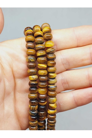 Yasamtohumu Kaplangözü Taşı Rondela Kesim 5x8mm Dizi 54324 Çok REnkli Çok Renkli