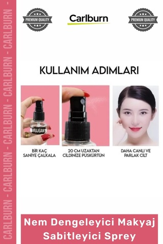 Makyajsabitleyici Gün Boyu Kalıcı Taze Görünüm Nem Dengeleyici Pürüzsüz Makyaj Sabitleyici Sprey Çok Renkli