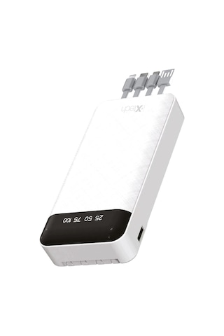 20.000 Mah Powerbank Kablosuz Şarj Cihazı Beyaz Beyaz