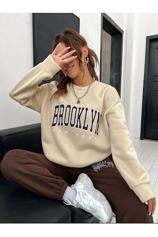 Hırsch Kadın Brooklyn Baskılı Eşofman Takımı Bejkahve