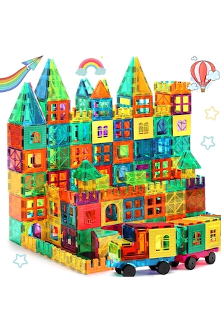 Montessori 3d Manyetik Yapı Taşları Çocuklar İçin Abs Çevre Dostu Mıknatıs Yapı Taşları