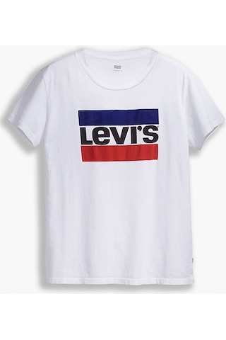 Levi's The Perfect Kadın Beyaz Yuvarlak Yaka Tişört Beyaz