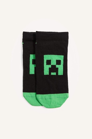 Defacto Minecraft Lisanslı 3lü Pamuklu Patik Karma Çorap Erkek Çocuk H6951a8nskr1 Çok Renkli-kr1