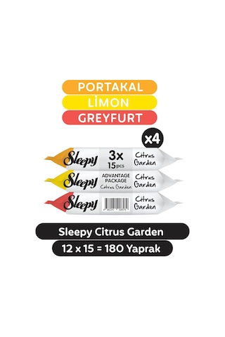 Sleepy Citrus Garden Cep Mendili 12 X 15 Cm 180 Yaprak