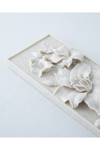 English Home Flowers Duvar Aksesuarı 17,5x5x34,5 Cm Bej
