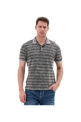 Cipo & Baxx Erkek Çizgili Polo Yaka Basic T-shirt - Ct858 Ant