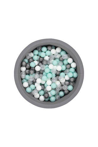 Wellgro Bubble Pops Gri Top Havuzu - Gri/Beyaz/Seffaf/Mint Top