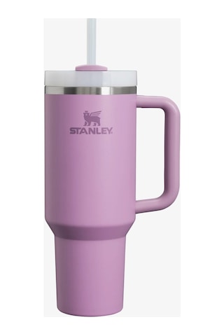 Stanley Kişiselleştirilebilir Quencher Pipetli Paslanmaz Çelik Vakum Yalıtımlı Termos Bardak 1.18 L Özel İsimli Lila